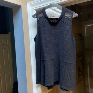 Sexy black sleeveless top.